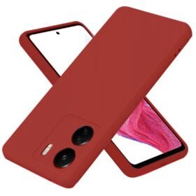 Xiaomi Redmi 13C Kılıf First Silikon - Bordo-(5796)