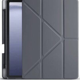 Xiaomi Redmi Pad Pro 12.1 Kılıf Kalemlikli Mars Tablet Kılıfı - Koyu Gri-(5796)