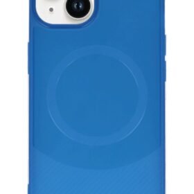 iPhone 14 Kılıf Maya Karbon Kapak - Lacivert-(5796)