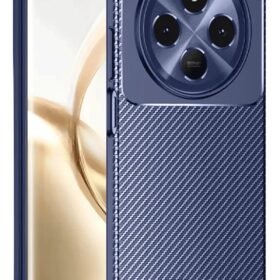 Tecno Spark 30 Kılıf Auto Focus Karbon Kapak - Lacivert-(5796)