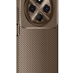 Tecno Spark 30 Kılıf Auto Focus Karbon Kapak - Kahverengi-(5796)