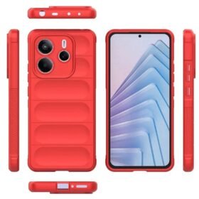 Xiaomi Redmi Note 14 4G Kılıf Optimum Silikon - Kırmızı-(5796)