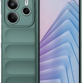 Xiaomi Redmi Note 14 4G Kılıf Optimum Silikon - Koyu Yeşil-(5796)