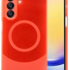 Samsung A26 Kılıf Maya Karbon Kapak - Kırmızı-(5796)