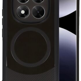 Xiaomi Redmi Note 14 Pro 5G Kılıf Maya Karbon Kapak - Siyah-(5796)