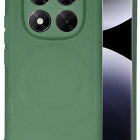 Xiaomi Redmi Note 14 Pro 5G Kılıf Maya Karbon Kapak - Koyu Yeşil-(5796)