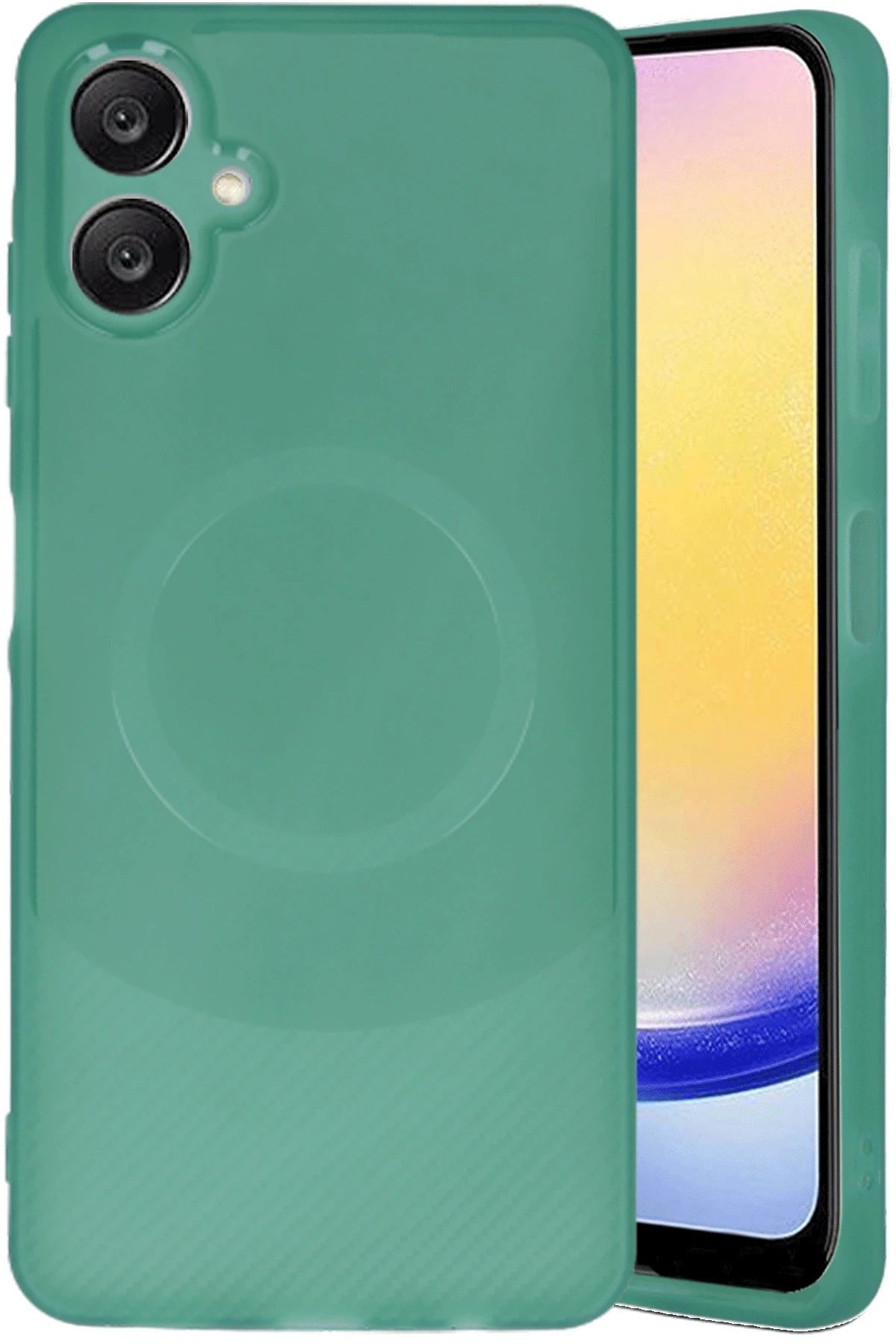 Samsung A06 Kılıf Maya Karbon Kapak - Koyu Yeşil-(5796) - Görsel 2