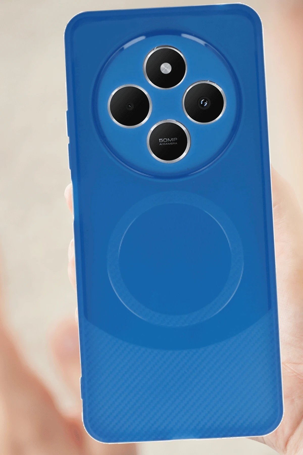 Xiaomi Redmi 14C Kılıf Maya Karbon Kapak - Lacivert-(5796) - Görsel 2