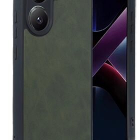 Xiaomi Poco X7 Pro Kılıf Aras Deri Kapak - Koyu Yeşil-(5796)