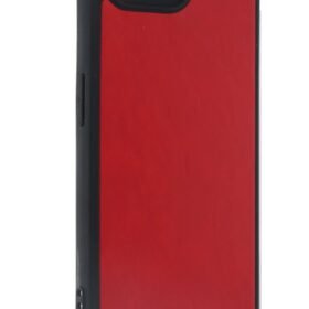 iPhone 16E Kılıf Aras Deri Kapak - Kırmızı-(5796)