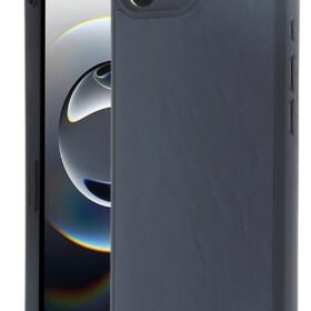 iPhone 16E Kılıf Aras Deri Kapak - Lacivert-(5796)