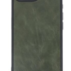 iPhone 16E Kılıf Aras Deri Kapak - Koyu Yeşil-(5796)