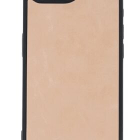 iPhone 16E Kılıf Aras Deri Kapak - Pudra-(5796)