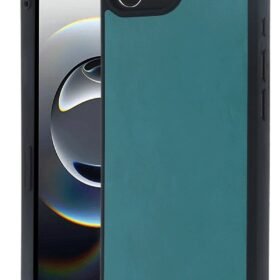 iPhone 16E Kılıf Aras Deri Kapak - Açık Yeşil-(5796)