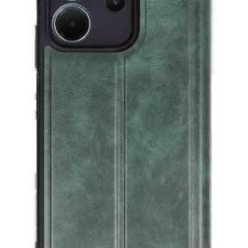 Xiaomi Redmi Note 14 4G Kılıf Flip Cover - Koyu Yeşil-(5796)