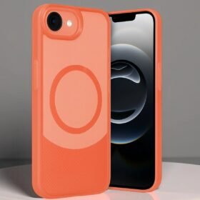 iPhone 16E Kılıf Maya Karbon Kapak - Kırmızı-(5796)