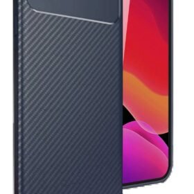 iPhone 16E Kılıf Auto Focus Karbon Kapak - Lacivert-(5796)