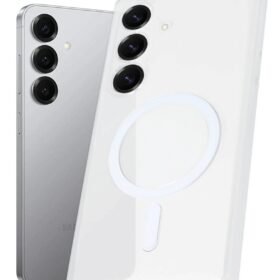 Samsung Galaxy S25 Kılıf PC Zara Magsafe Şeffaf Kılıf - Şeffaf-(5796)