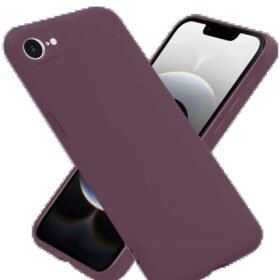 iPhone 16E Kılıf First Silikon - Mürdüm-(5796)