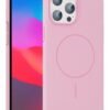 iPhone 14 Pro Max Broş Magsafe Kapak - Pembe-(5796)
