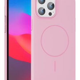 iPhone 14 Pro Max Broş Magsafe Kapak - Pembe-(5796)