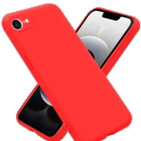 iPhone 16E Kılıf Nano içi Kadife Silikon - Kırmızı-(5796)