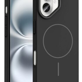 iPhone 16 Broş Magsafe Kapak - Siyah-(5796)