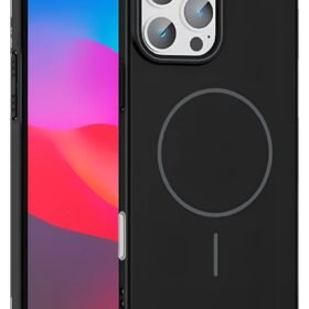 iPhone 16 Pro Broş Magsafe Kapak - Siyah-(5796)