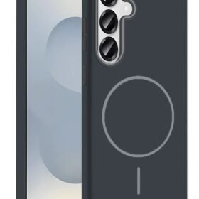 Samsung Galaxy S25 Broş Magsafe Kapak - Füme-(5796)