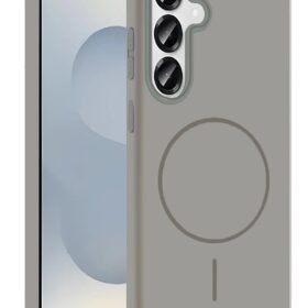 Samsung Galaxy S25 Broş Magsafe Kapak - Titan Gri-(5796)