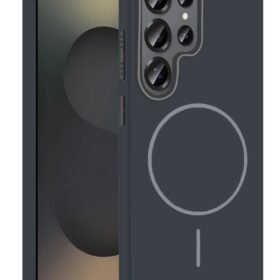 Samsung Galaxy S25 Ultra Broş Magsafe Kapak - Füme-(5796)