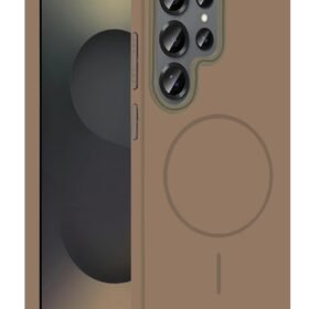 Samsung Galaxy S25 Ultra Broş Magsafe Kapak - Çöl Titanyum-(5796)