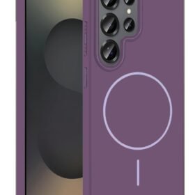 Samsung Galaxy S25 Ultra Broş Magsafe Kapak - Mor-(5796)