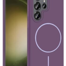 Samsung Galaxy S24 Ultra Broş Magsafe Kapak - Mor-(5796)