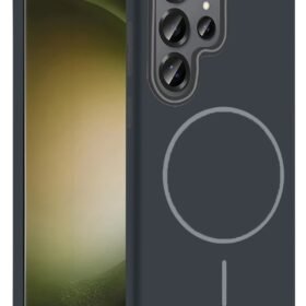 Samsung Galaxy S23 Ultra Broş Magsafe Kapak - Füme-(5796)