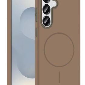 Samsung Galaxy S23 FE Broş Magsafe Kapak - Çöl Titanyum-(5796)