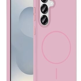 Samsung Galaxy S23 FE Broş Magsafe Kapak - Pembe-(5796)