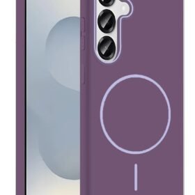 Samsung Galaxy S23 FE Broş Magsafe Kapak - Mor-(5796)