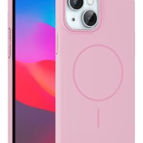 iPhone 15 Plus Broş Magsafe Kapak - Pembe-(5796)