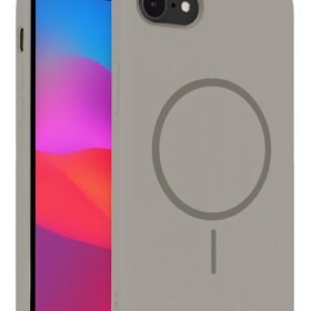 iPhone 16E Broş Magsafe Kapak - Titan Gri-(5796)