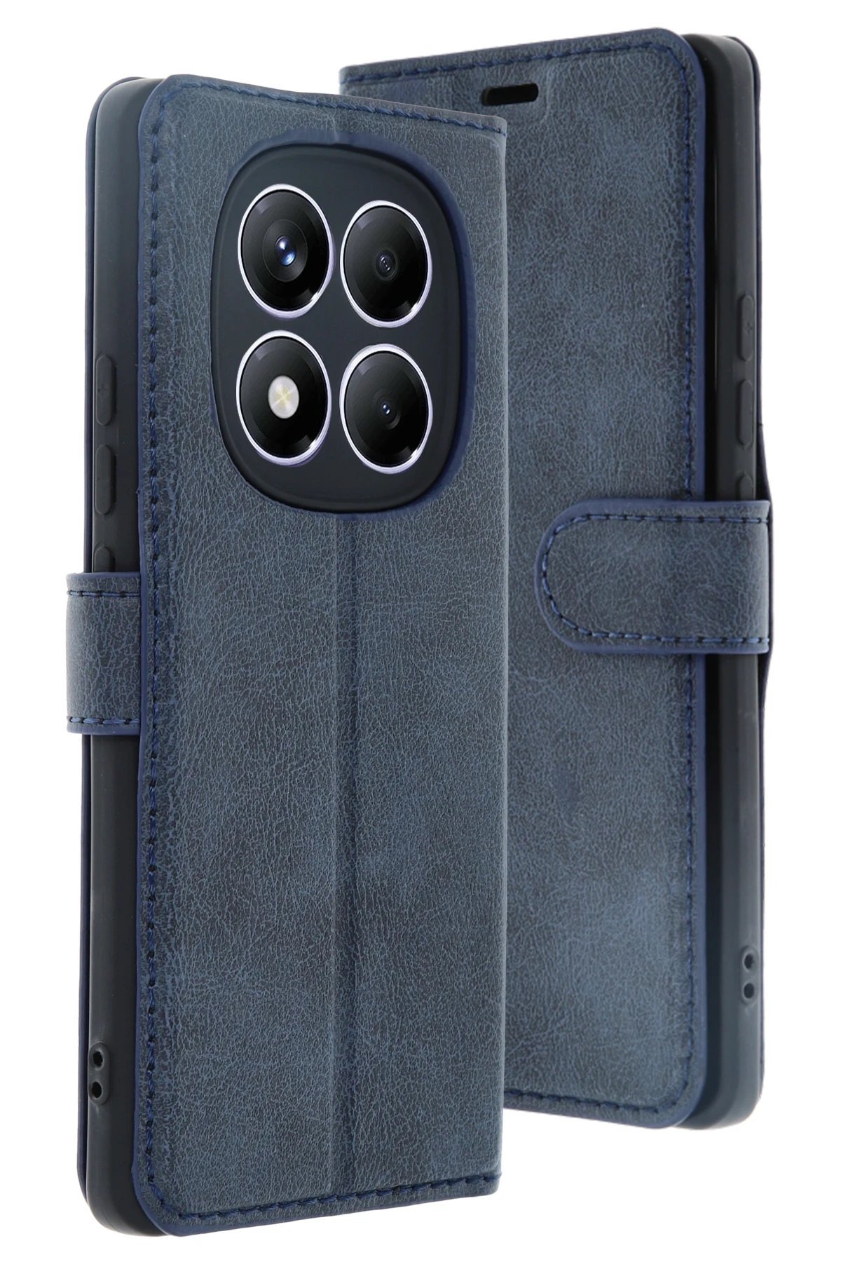 Xiaomi Redmi Note 14 Pro 4G Kılıf Trend S Plus Kapaklı Kılıf - Lacivert-(5796) - Görsel 4