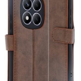 Xiaomi Redmi Note 14 Pro 4G Kılıf Trend S Plus Kapaklı Kılıf - Taba-(5796)