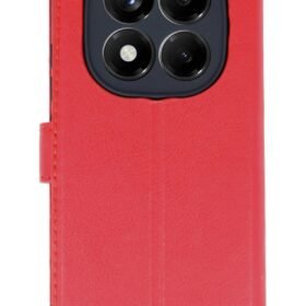 Xiaomi Redmi Note 14 4G Kılıf Trend S Plus Kapaklı Kılıf - Kırmızı-(5796)