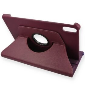 Huawei Honor Pad V9 Kılıf 360 Tablet Deri Kılıf - Mürdüm-(5796)