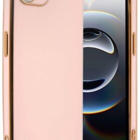 iPhone 16E Kılıf Volet Silikon - Pembe-(5796)