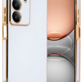 Realme C75 4G Kılıf Volet Silikon - Beyaz-(5796)