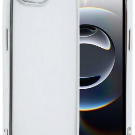iPhone 16E Kılıf Lensli Silikon - Gümüş-(5796)