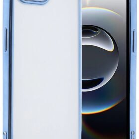 iPhone 16E Kılıf Lensli Silikon - Açık Mavi-(5796)