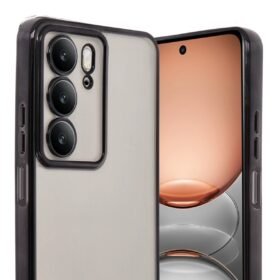 Realme C75 4G Kılıf Lensli Silikon - Siyah-(5796)