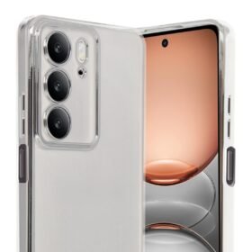 Realme C75 4G Kılıf Lensli Silikon - Gümüş-(5796)
